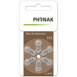 Phonak batteries type 312